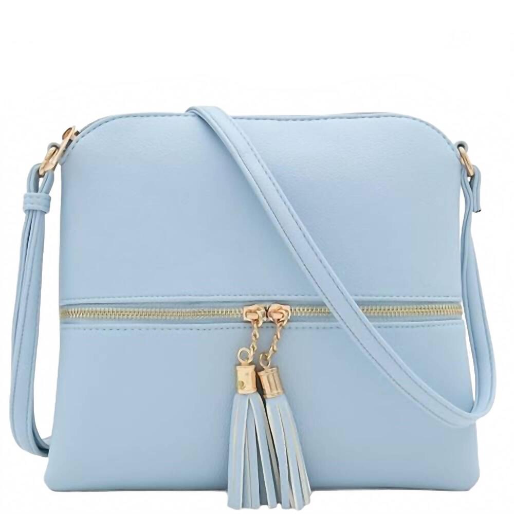 NEW JEN & CO. women's tara bag in glacial blue
